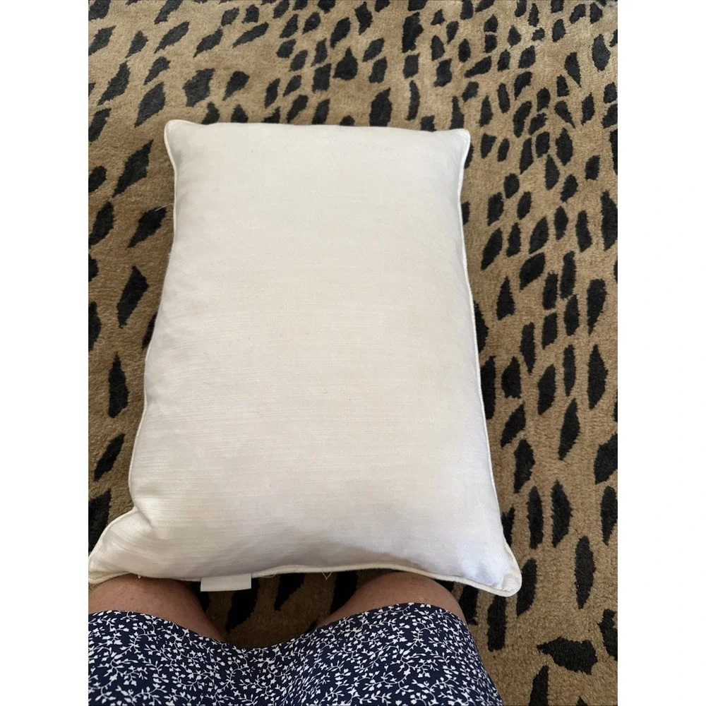Flamingo Decorative Pillow W/feathers 12x20 Inch Tropical‎ Plants Lumb